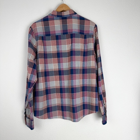 Pendleton 100% Cotton Plaid Button Down Up Shirt Blouse Large - Picture 4 of 6